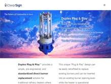 Tablet Screenshot of clearsign.com